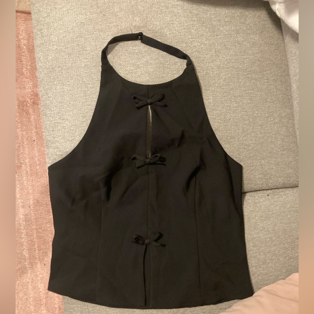 Fashion Nova Black Halter Top